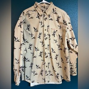 Vintage Wool-rich Duck Print